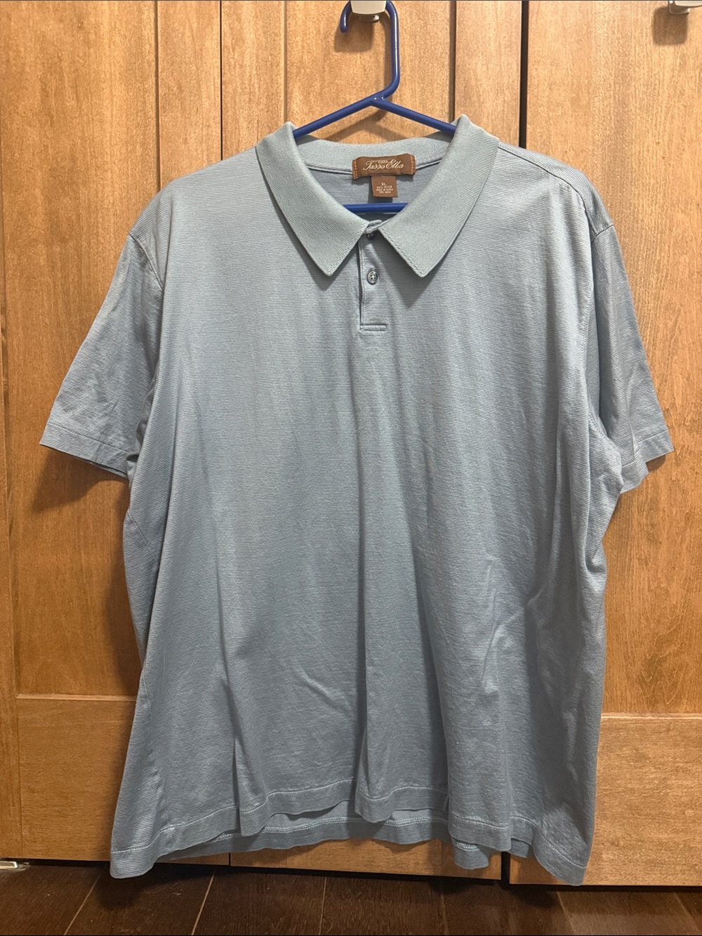 Tasso Elba Men's Polo in Light Blue